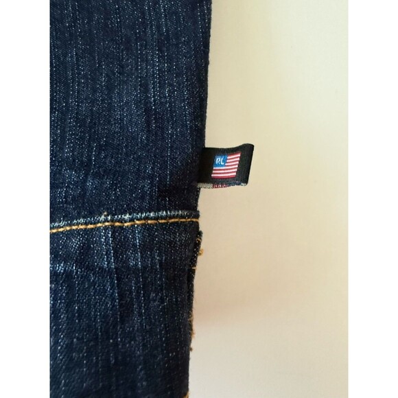 Polo Jeans Co Ralph Lauren Womens Size L Dark Blue Denim Button Up Jean Jacket - Picture 7 of 12